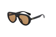 MOSAIC - Flattop Round Aviator Sunglasses
