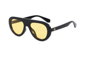 MOSAIC - Flattop Round Aviator Sunglasses