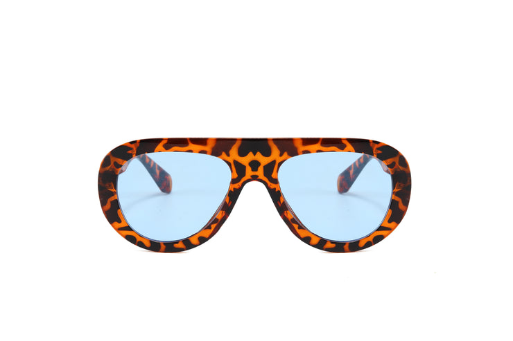 MOSAIC - Flattop Round Aviator Sunglasses
