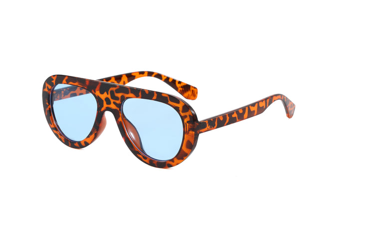 MOSAIC - Flattop Round Aviator Sunglasses