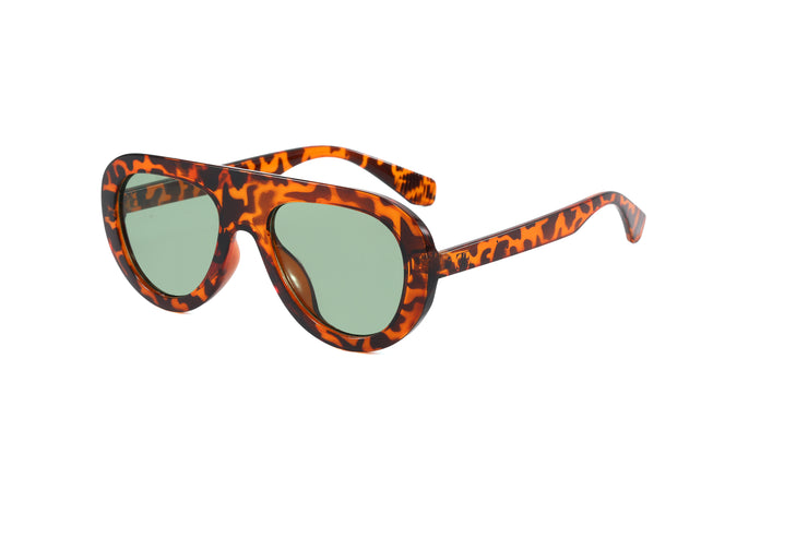 MOSAIC - Flattop Round Aviator Sunglasses
