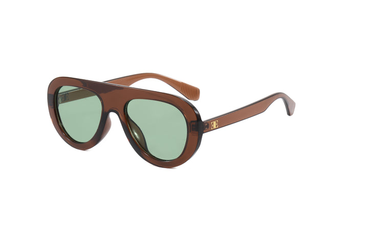 MOSAIC - Flattop Round Aviator Sunglasses