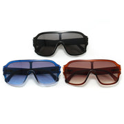 Oversized shield sunglasses